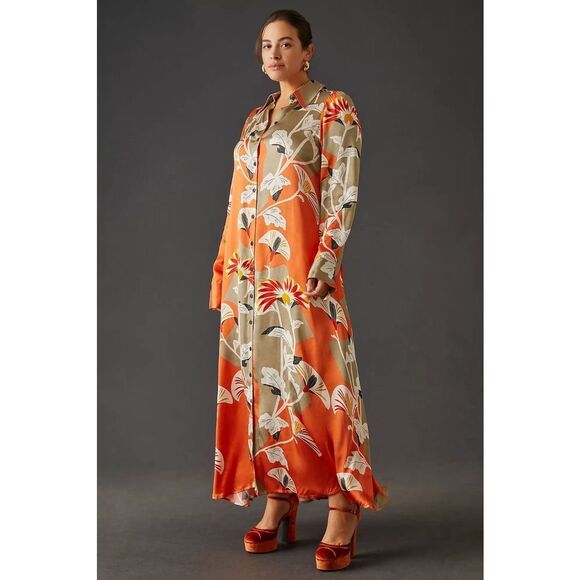 Anthropologie Corey Lynn Calter Maxi Shirt Dress - Picture 5 of 10